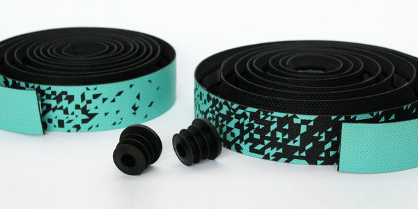 Handlebar tape black-turquoise | Color-gradient (edges)